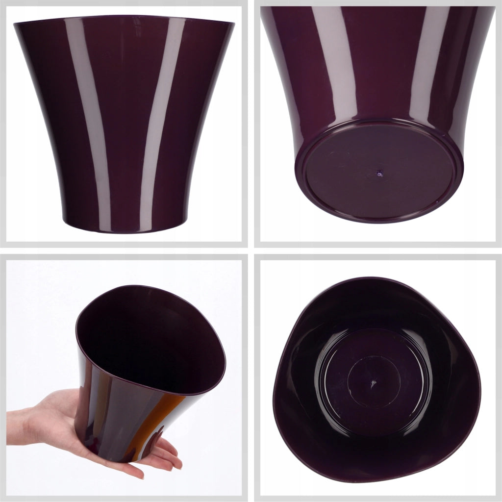 KADAX - Copertura per vaso da fiori in plastica viola, 16 cm