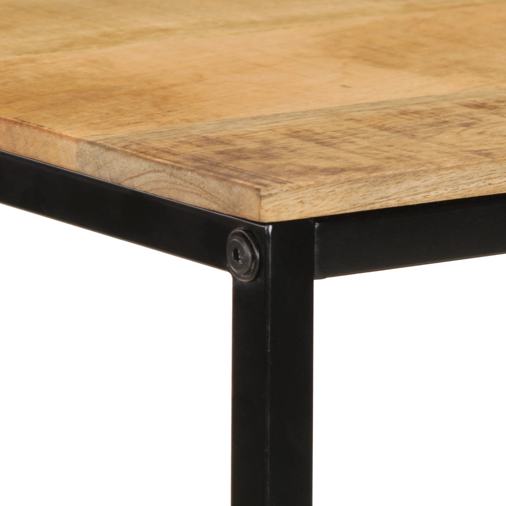 Libreria 70x35x110 cm Legno Massello di Mango Grezzo