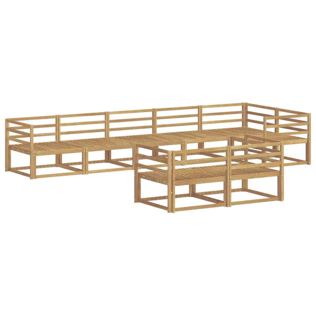 Set di divani da esterno 8 pcs Bianco 404 x 166,5 x 73 cm 3386603