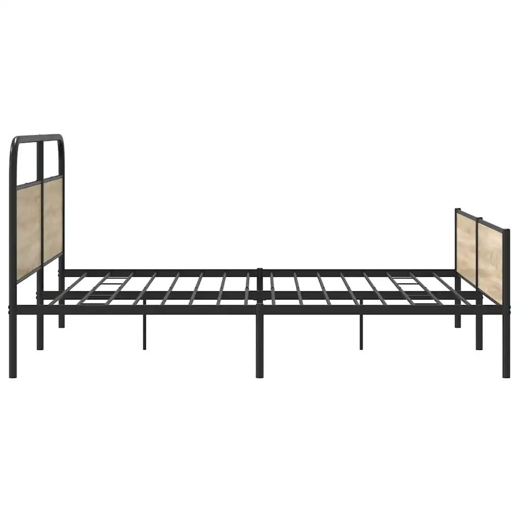 Giroletto senza Materaso in Metallo Rovere Fumo 183x213 cm 3318675