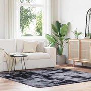 Tappeto Shaggy a Pelo Lungo NAVARRA Grigio Scuro 200x200 cm