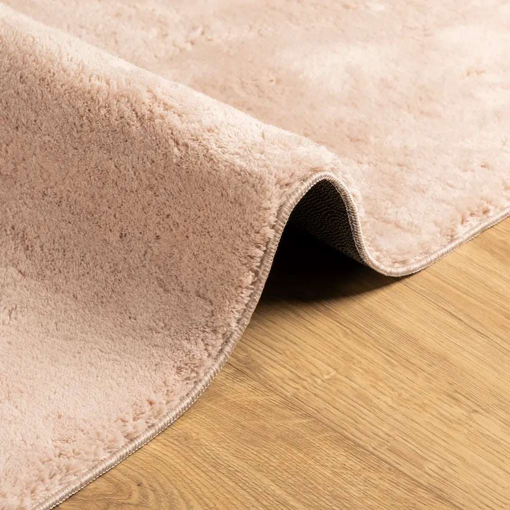 Tappeto a Pelo Corto HUARTE Morbido e Lavabile Rosato 200x280cm 375157