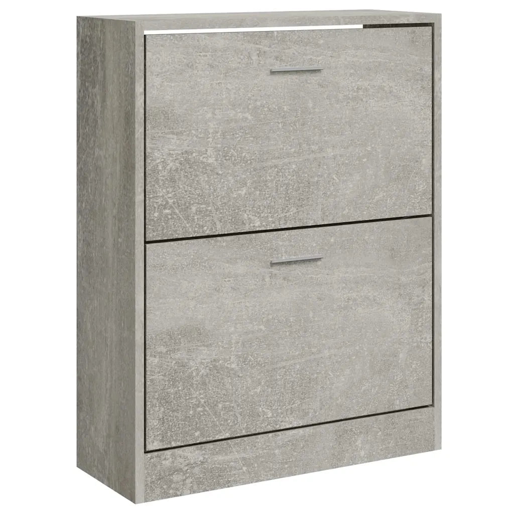 Scarpiera Grigio Cemento 63x24x81 cm in Legno Multistratocod mxl 126200
