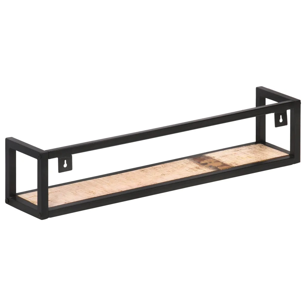 Mensole a Muro 2 pz 80 cm in Legno Massello di Recupero cod mxl 57889