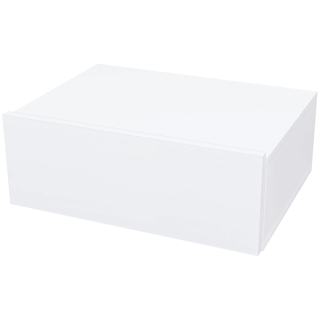 Comodino Sospeso Moderno con Cassetto ¨C zephmum ¨C Legno Bianco 40x30x15 cm