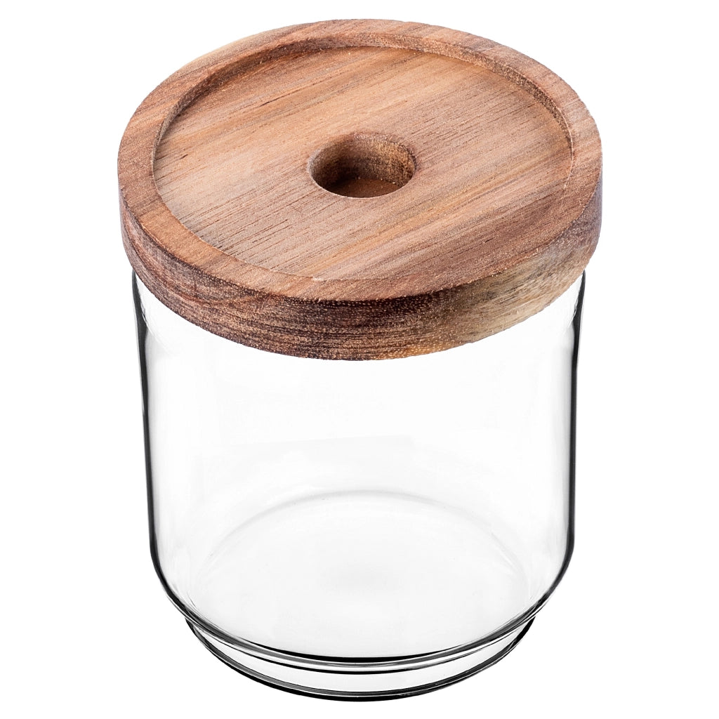 Contenitore per alimenti in vetro KADAX per spezie ed erbe aromatiche con coperchio, barattolo da 450 ml