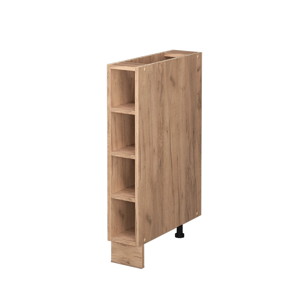 Vicco Scaffale da cucina Quercia dorata 15 cm senza piano di lavoro