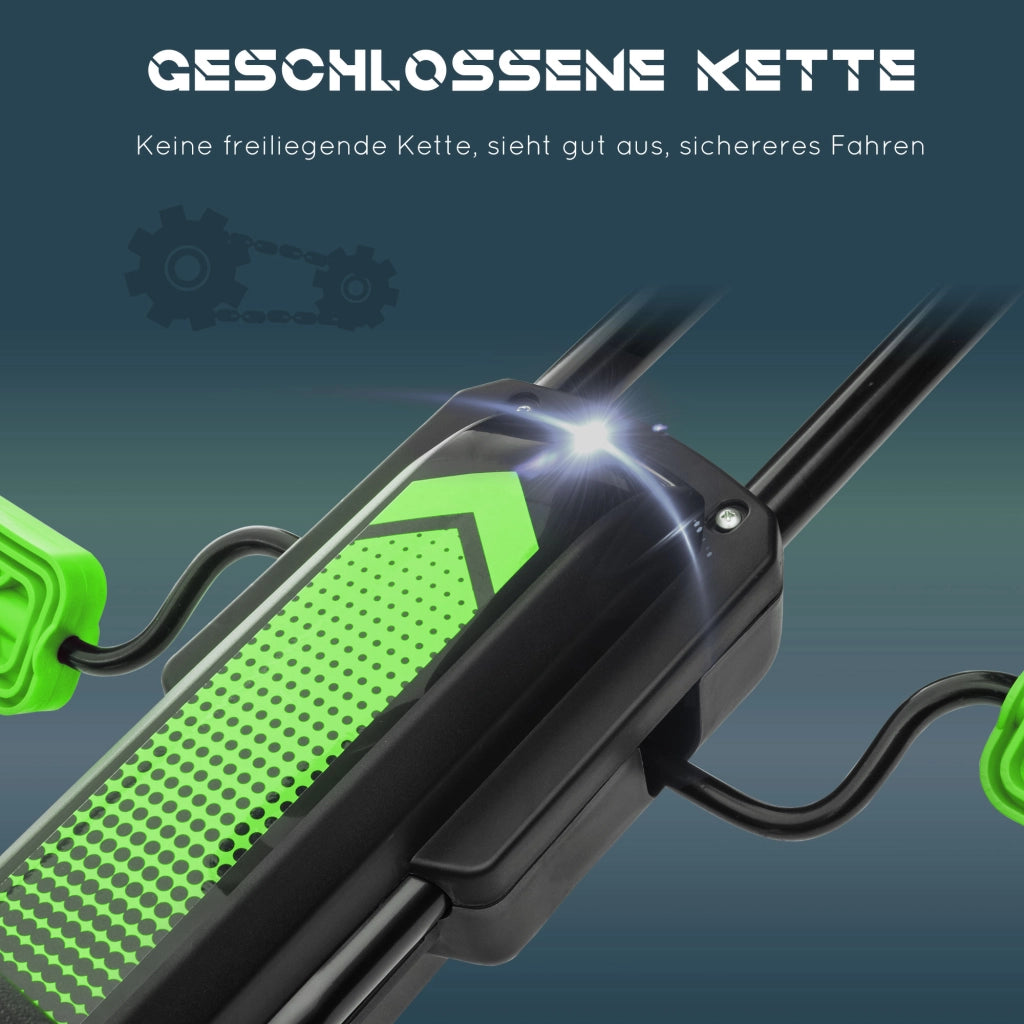 Go-kart a pedali per bambini ¨C Xylo ¨C sedile regolabile, da 5 anni, verde e nero, 121x58x61 cm