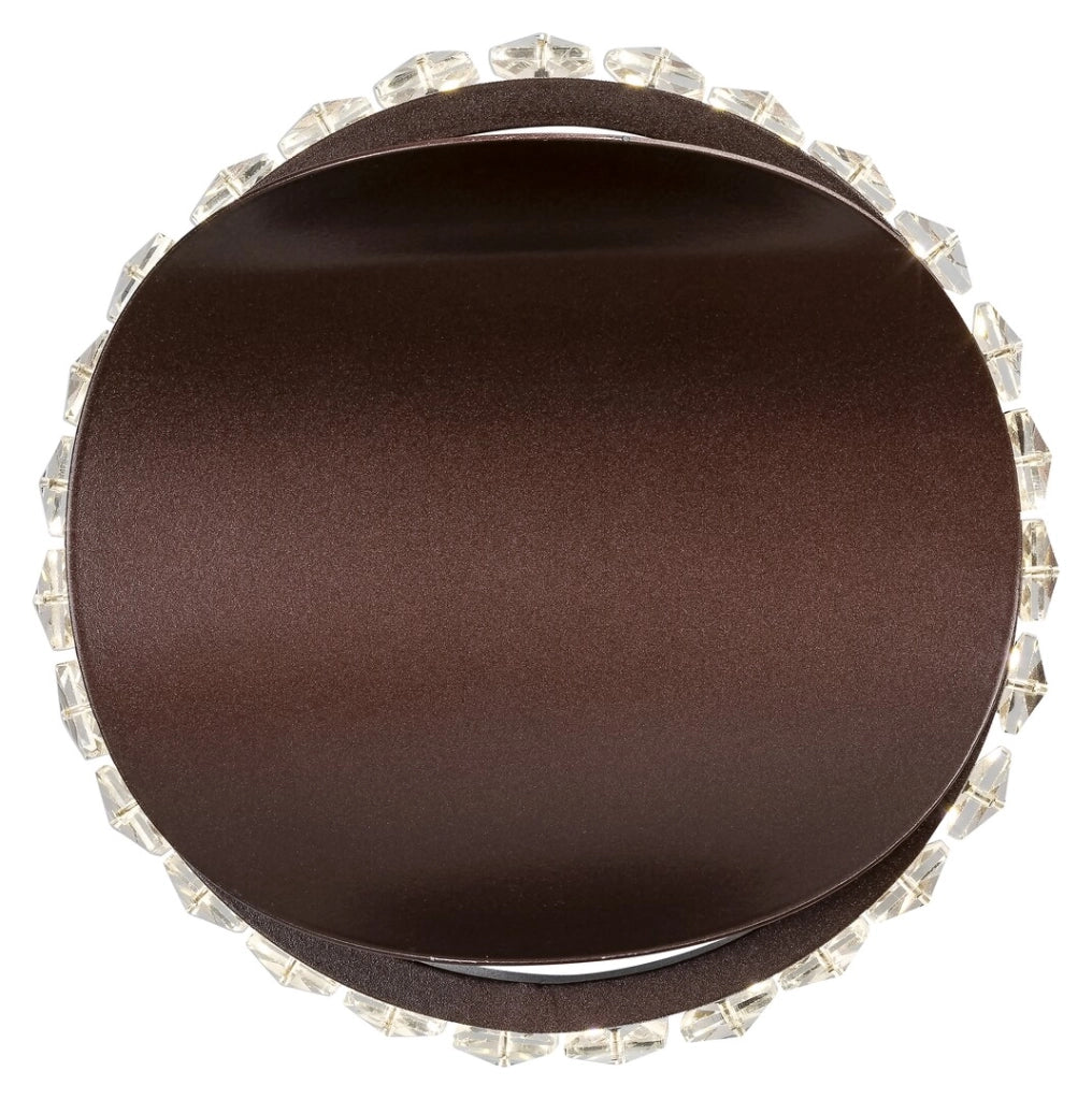 Applique LED 6W cristallo glamour bronzo Capriana Rabalux