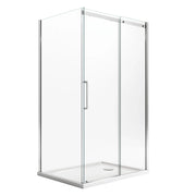 Box Doccia 80x130CM H200 Vetro Trasparente 8mm Versione Destra con EasyClean mod. Prime Duo 1 Anta