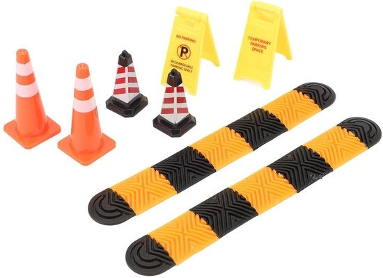 Accessori di scena per modelli auto - Modello 1/18/1/24 - Scena di traffico - Disegno realistico - Auto in corsa - Materiale plastico duraturo