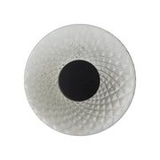 SOLARIS Applique 12W 3000K CRI90 IP20 - Struttura Nera con Vetro Balloton Fumè, Lampada da Parete Design - Rossini Group