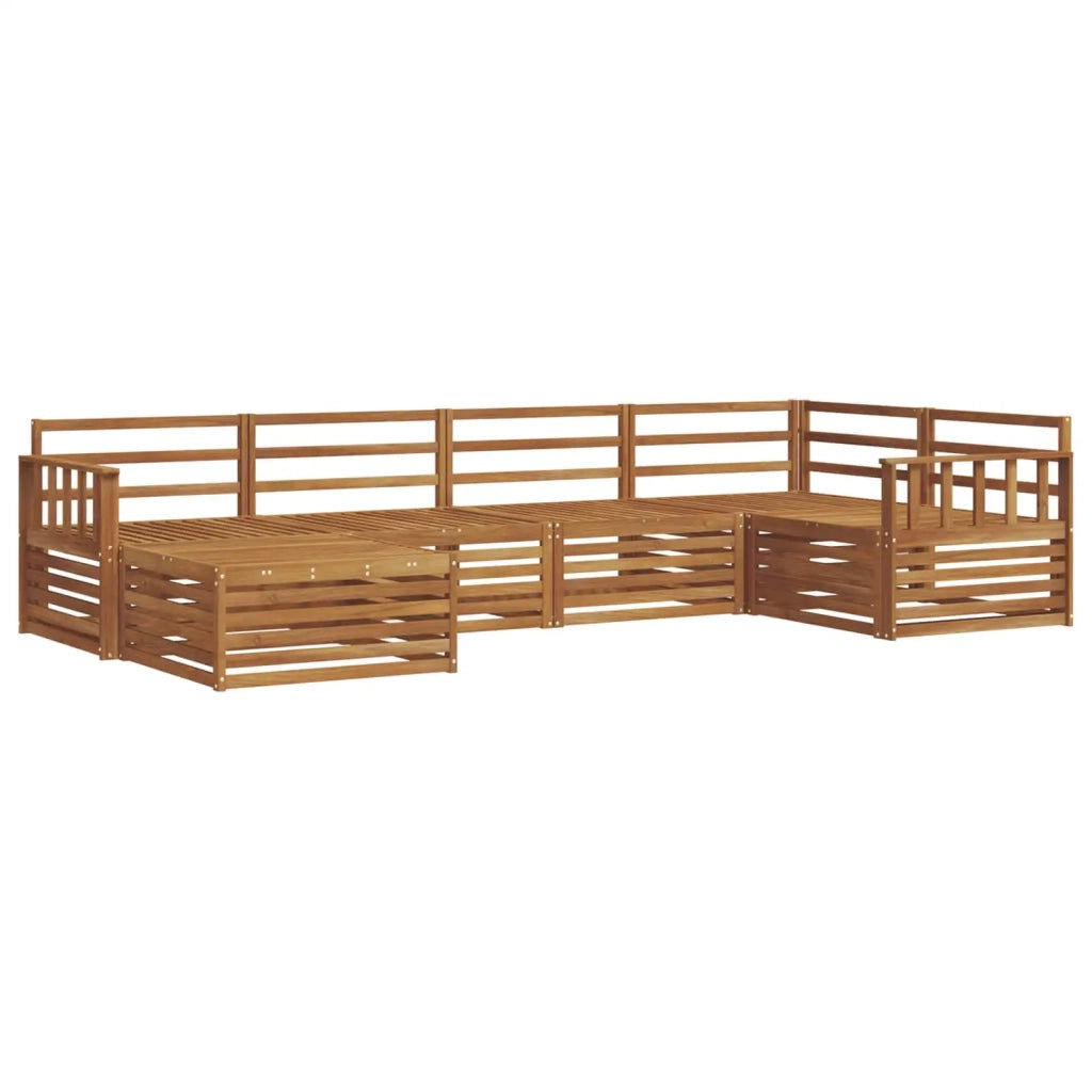 Set di divani da esterno 6 pcs Naturale