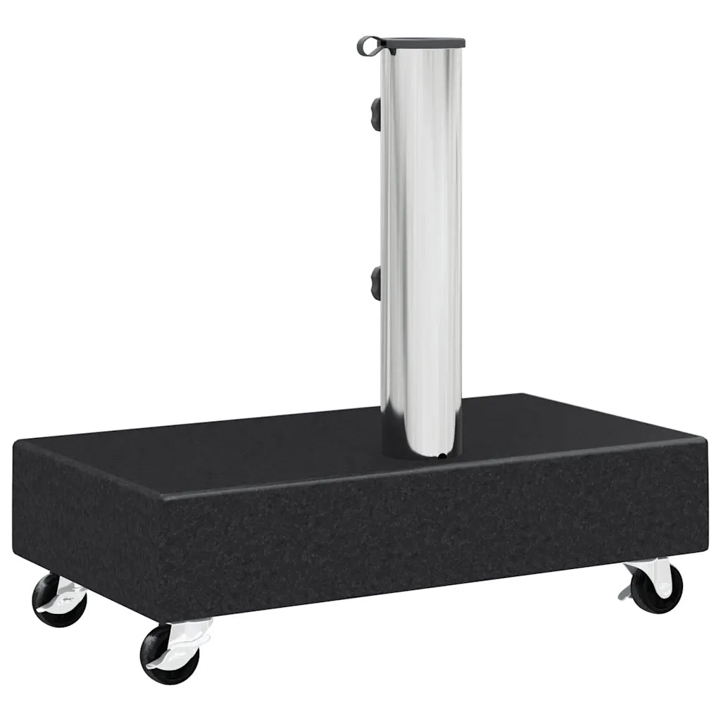 Base per Ombrellone Nera 45x25x8,3 cm in Granito