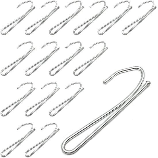 100 pezzi di gratale per tende, gratale metallico per tende, gratale per tende con spillo per tende piegate, tende per porta, tende per finestra e tende per doccia