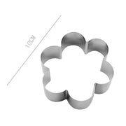 Trade Shop - Set 2 Pz Forme Per Dolci Biscotti A Fiore Stampini Decorazione Torte 10 Cm 98929 -