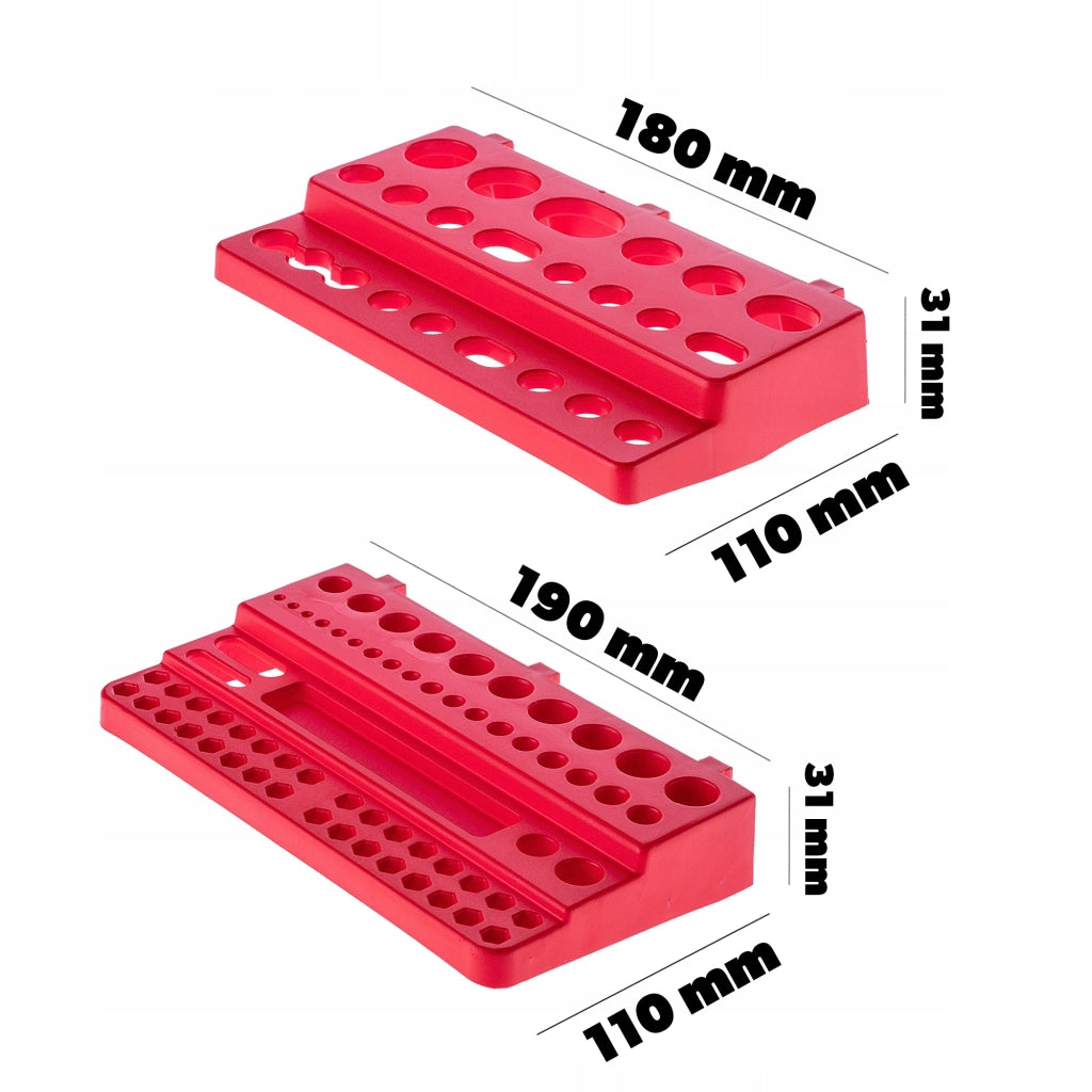 Pannello portautensili KADAX da parete per officina, 174x78 cm, 45 scomparti, 60 supporti, garage.