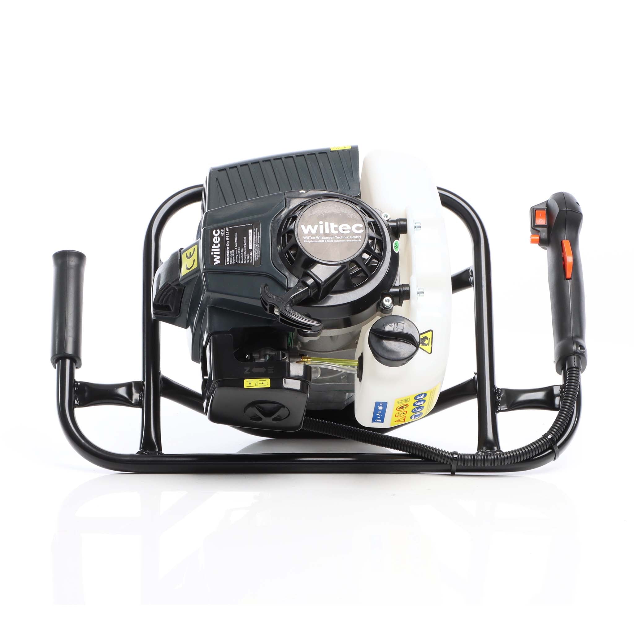 Mototrivella a benzina, motore 3 CV di 2.2kW e 63,3 ccm, Trivella a scoppio compatibile con coclee ø 100–300 mm