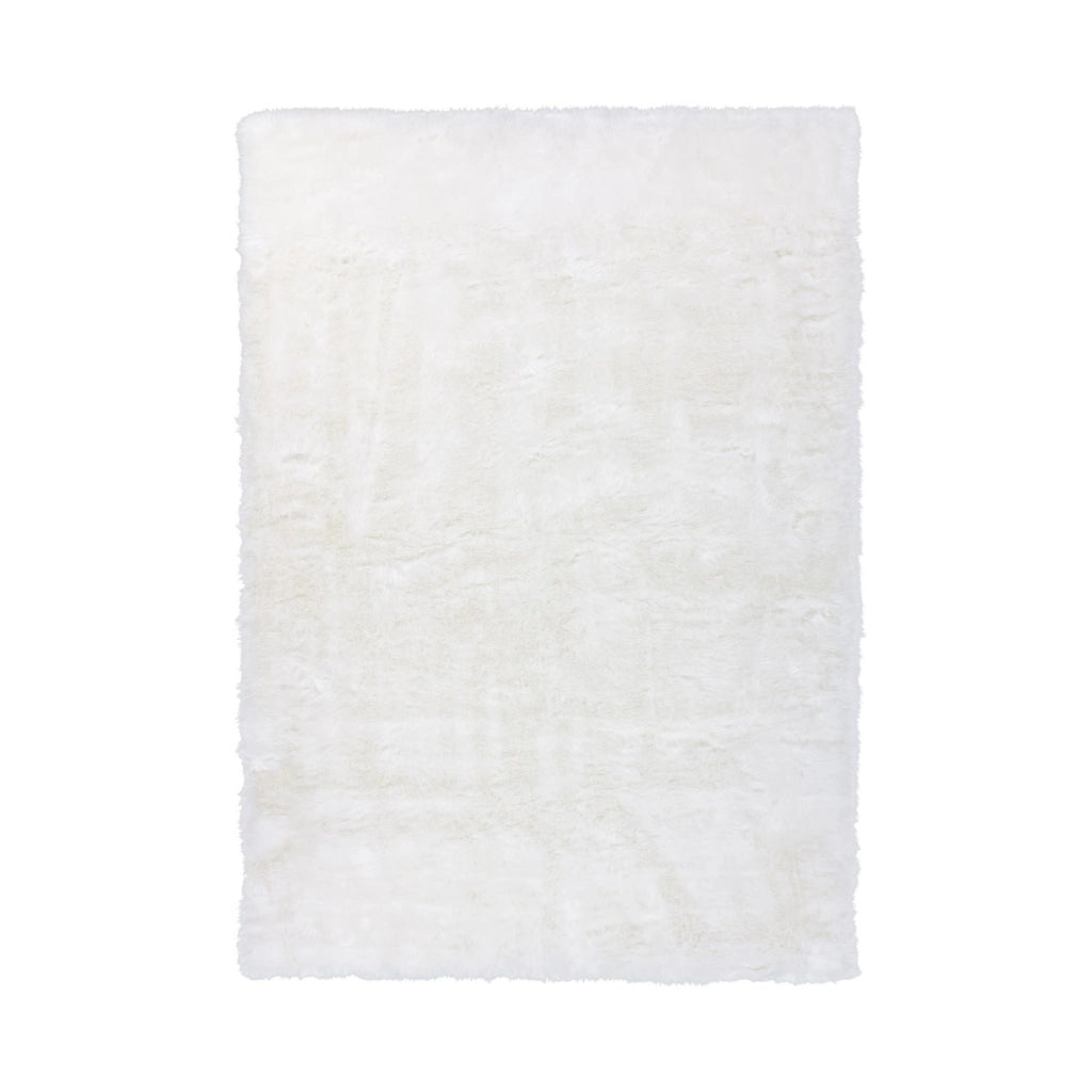 Tappeto Crown 100 in pelliccia sintetica bianco