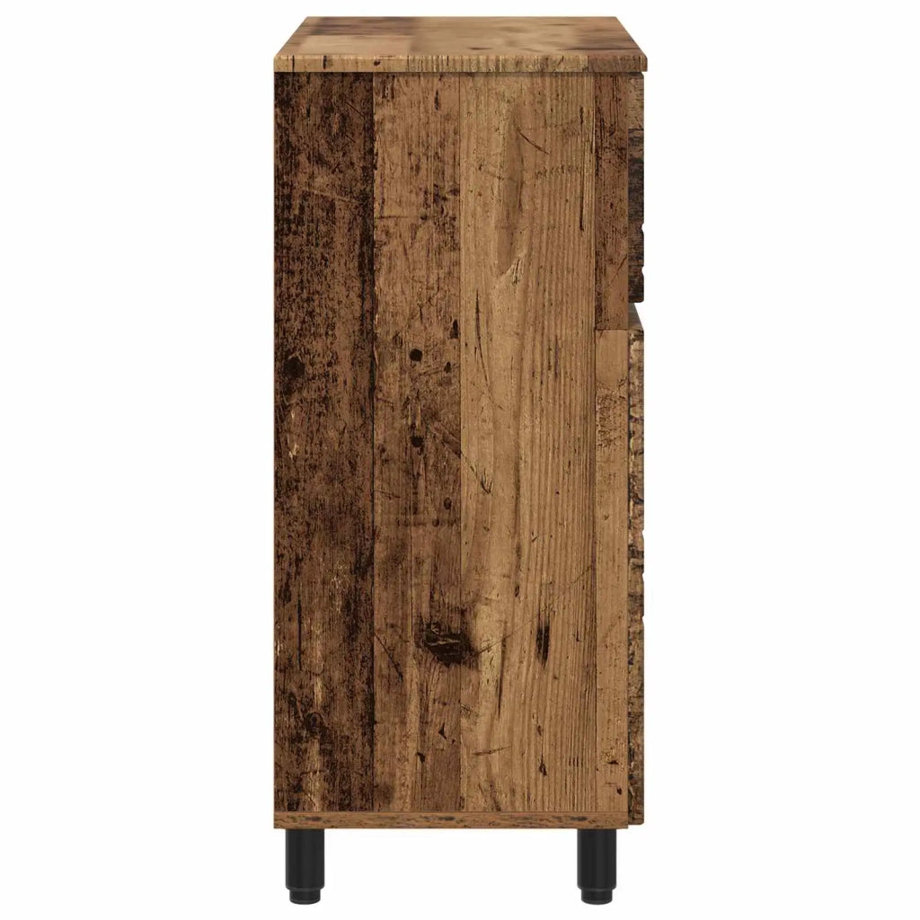 Mobiletto da bagno Legno antico 60 x 35 x 80 cm