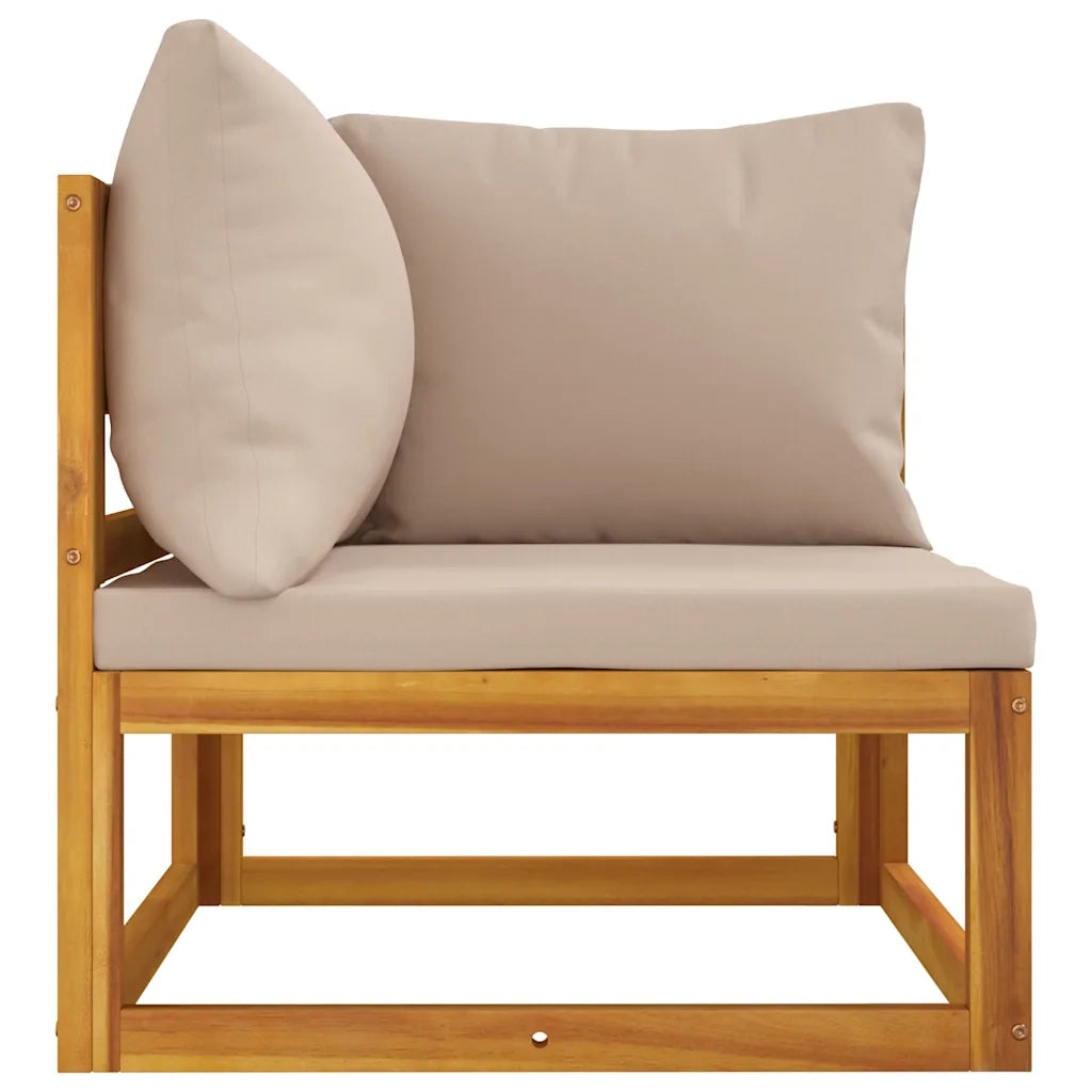 Set Divani da Giardino 2pz con Cuscini Legno Massello Acacia 360002