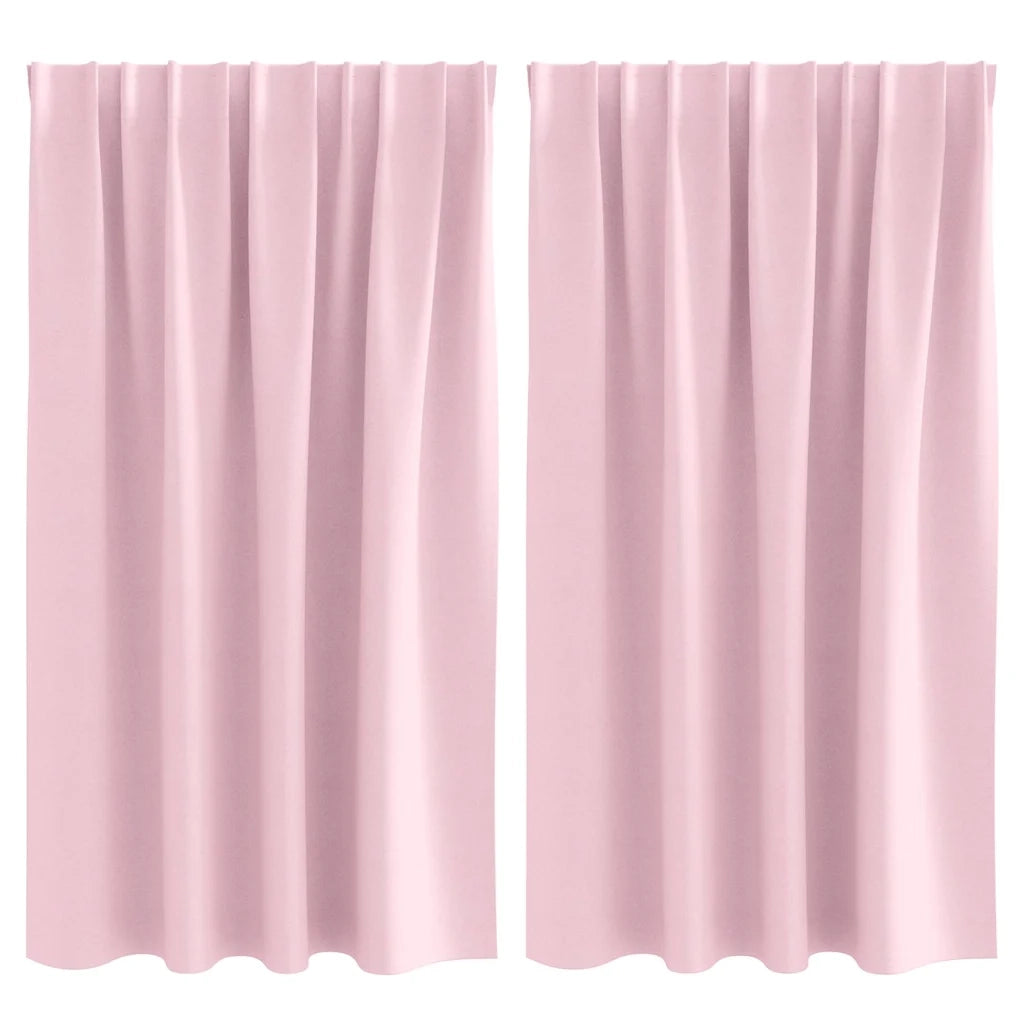 Tende Blackout con Anelli 2 pcs Rosa baby 140 x 140 cm 4107518