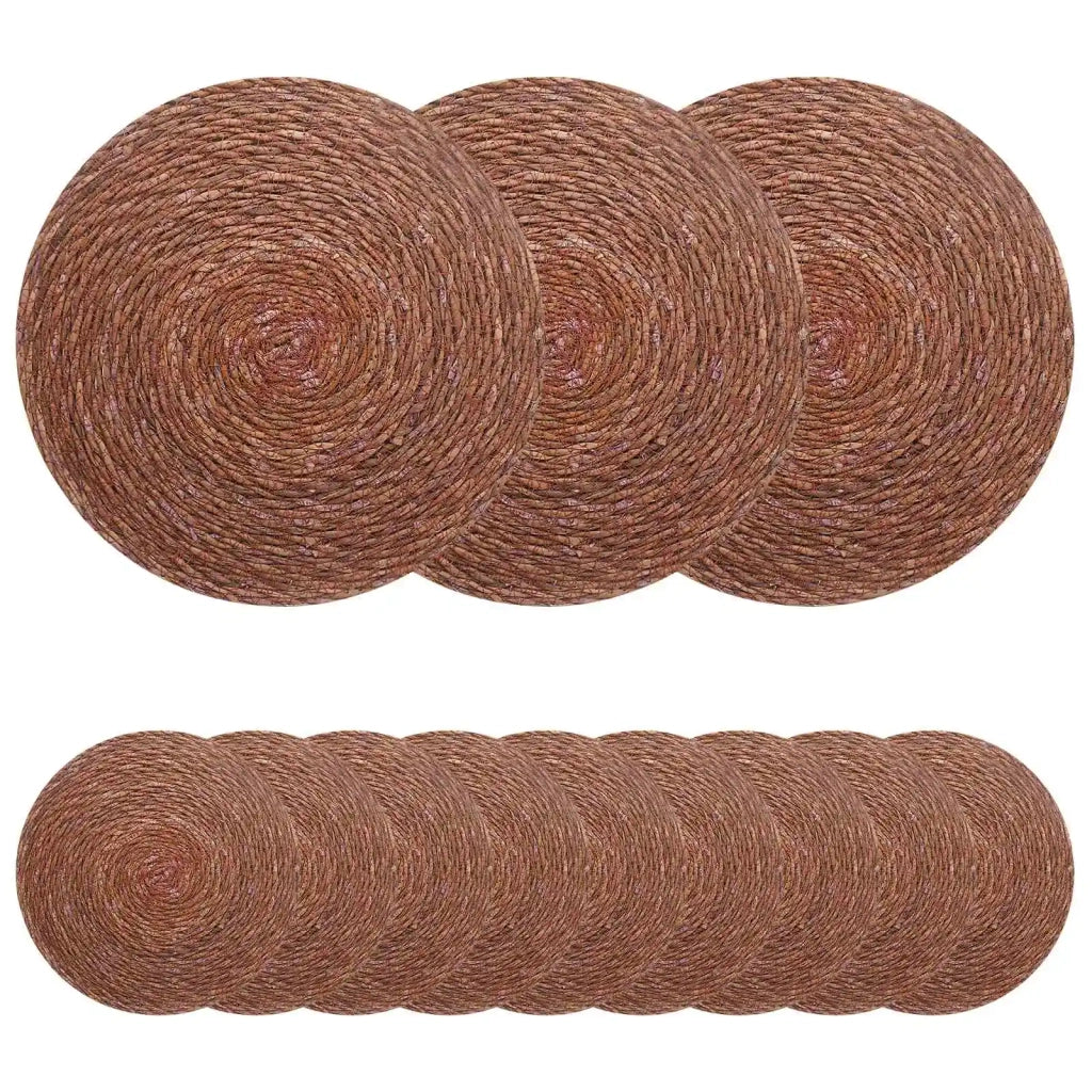 Tovagliette in erba di mare 12 pz Marrone 100% Erba marina 42012326