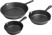 Set di Pannine in Acciaio per BBQ da 3 - Pannine da Griglia Universali per la Preparazione Perfetta dei Cibi - Ø 12/16 cm