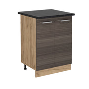 Mobiletto base cucina R-Line Grigio nobile/Rovere dorato 60 cm, PL Antracite Vicco