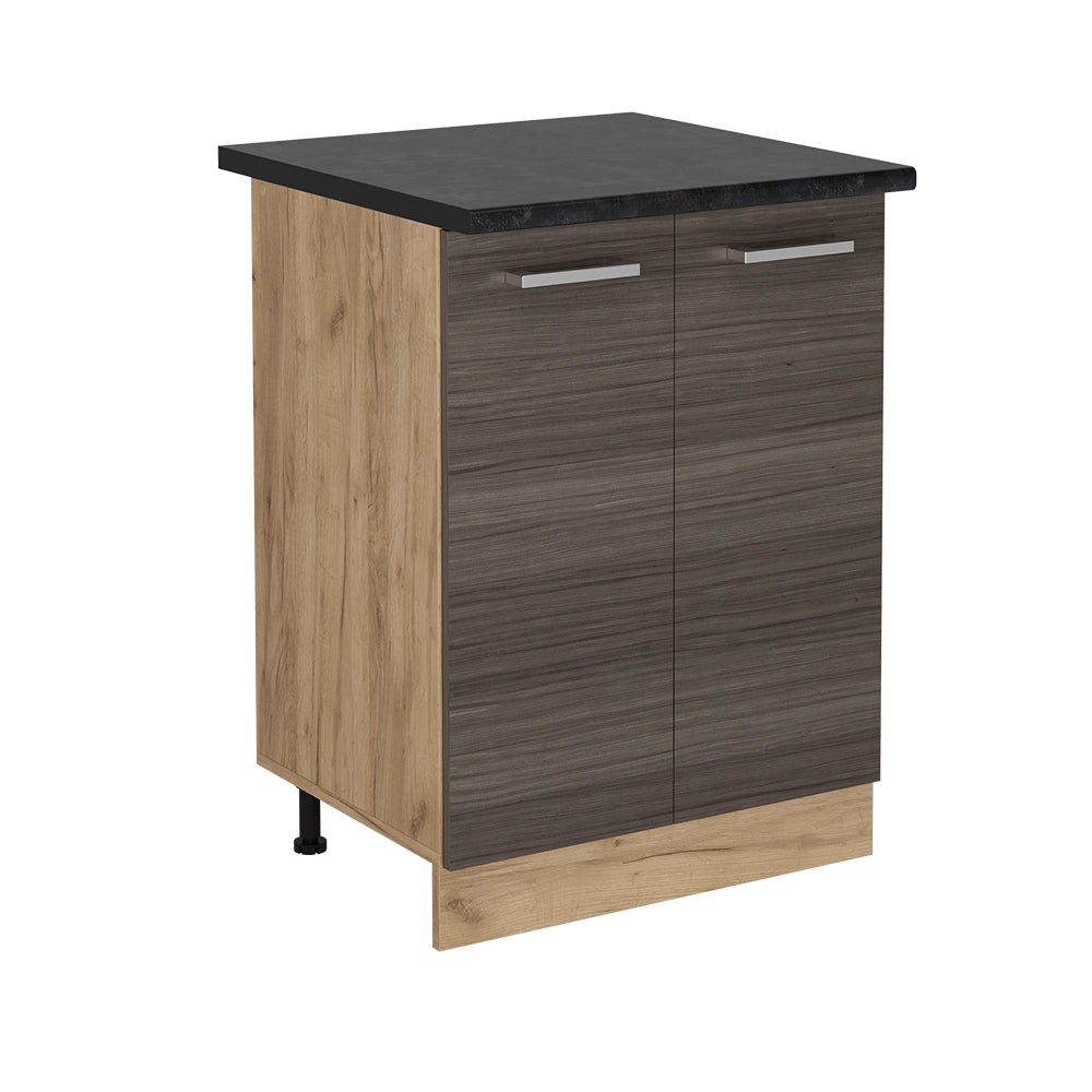 Mobiletto base cucina R-Line Grigio nobile/Rovere dorato 60 cm, PL Antracite Vicco