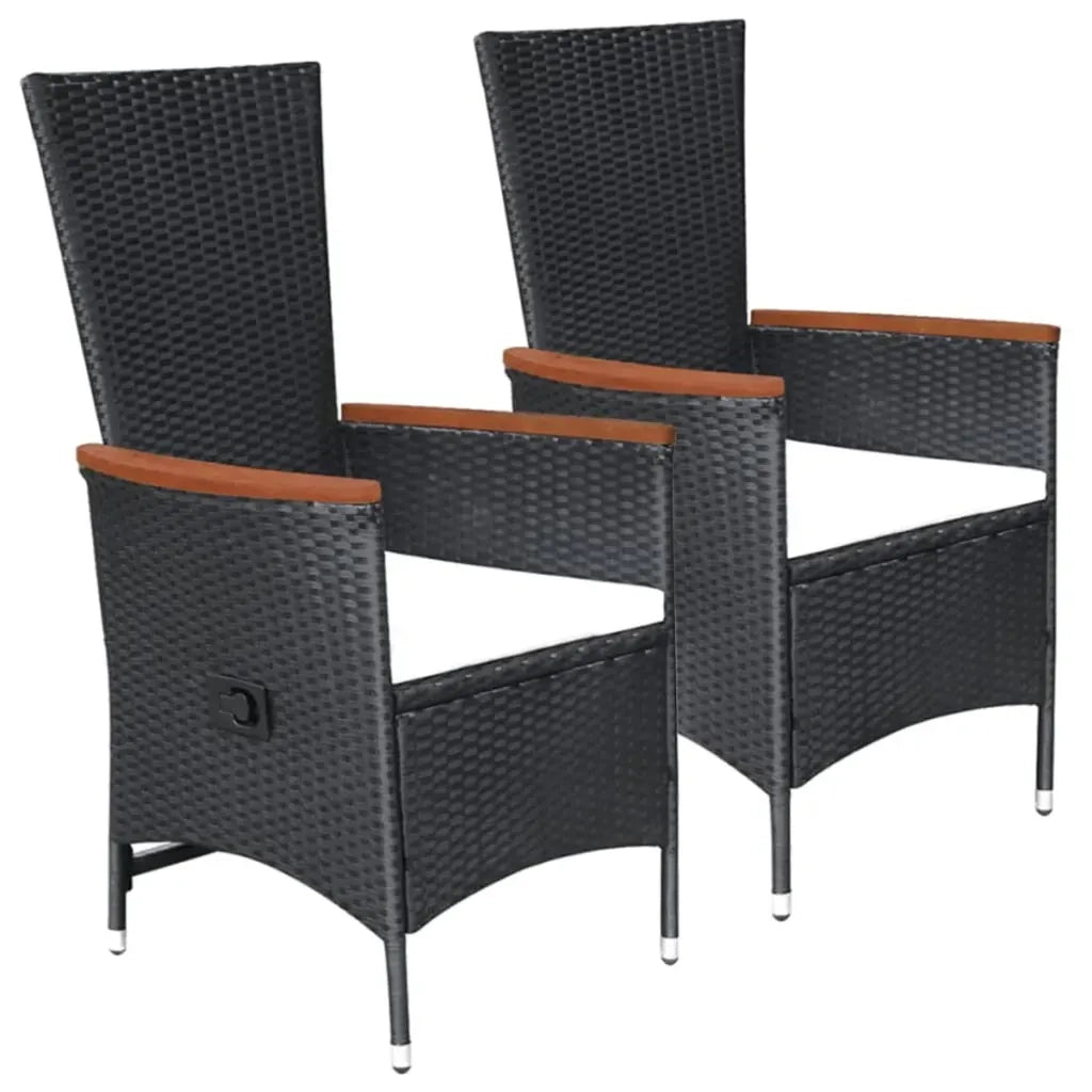 Set Mobili da Pranzo per Giardino 5 pz Nero 3068760