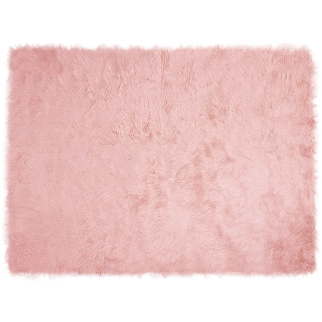 Tappeto in finta TAFALLA Rosa 160 x 230 cm Poliestere 42021550