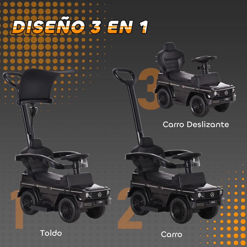 Correpasillo per Bambini Mercedes G350 ¨C zephmum ¨C Nero 85.5x40.5x95 cm