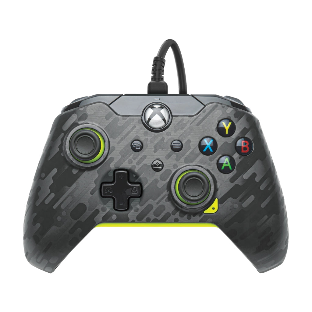 Pdp controller con cavo: carbonio elettrico per xbox series x|s, xbox one e windows 10/11 - 049 012 CMGY