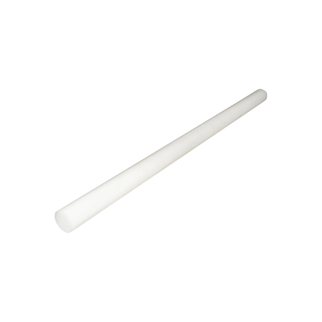 Barra di poliammide, poliossimetilene-poliacetale POM bianca 1000x50mm 2.88 Kg.