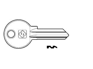 CHIAVI PER CILINDRI CORBIN 5 SPINE GRANDI CB8- - CB8 DX - 10 pezzi SILCA