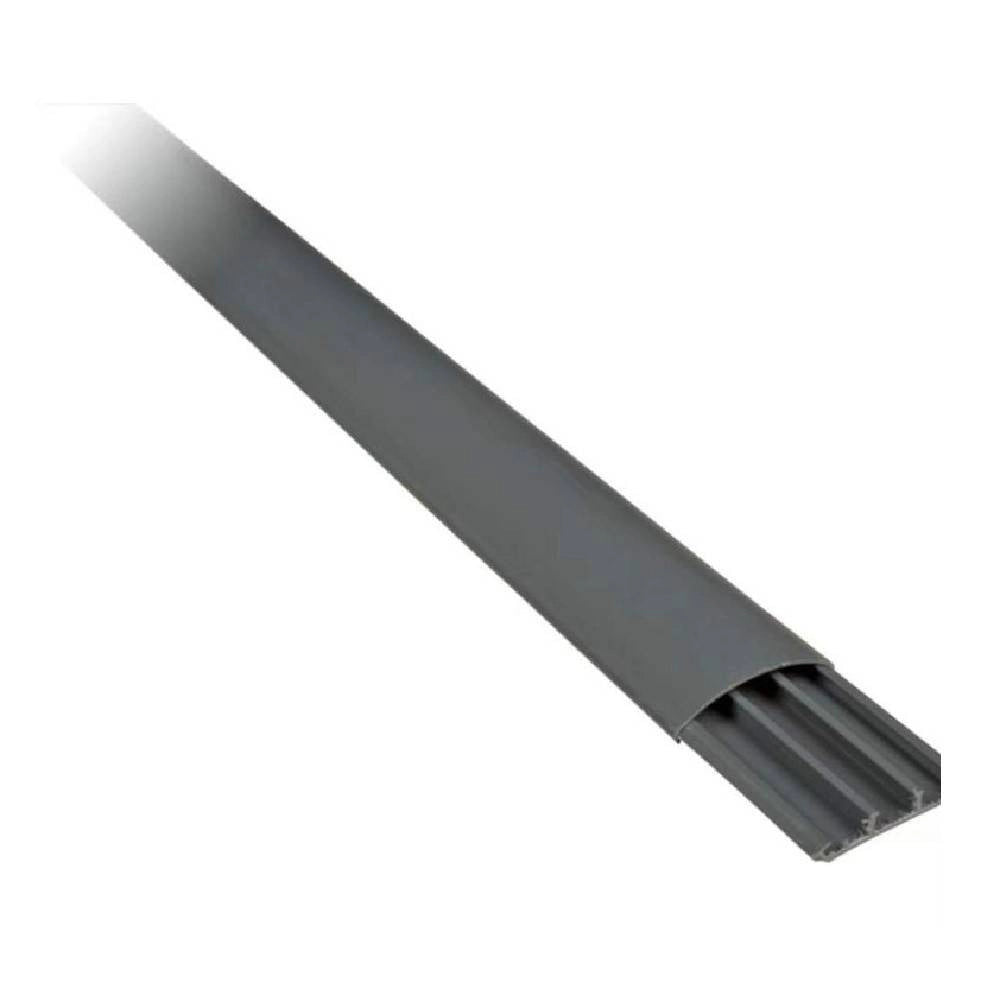 Trade Shop - 2 Canalina Cavi Plastica Ct2 Grigia 2mt 75x20mm 5627520f A Pavimento Calpestabile -