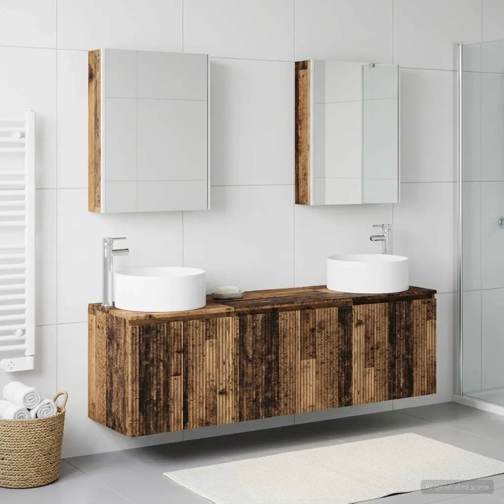 Set di Armadi da Bagno 5 pcs Legno antico Legno ingegnerizzato 3406573