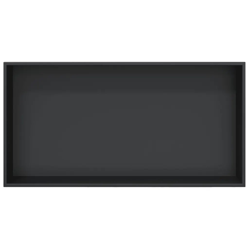 Nicchia per Doccia Nero Opaco 62x32x9cm in Acciaio Inox 4005130