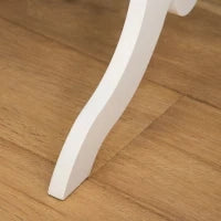 Specchio da Terra Ovale a Figura Intera con Inclinazione Regolabile, 47.5x45.5x154.5cm, Bianco