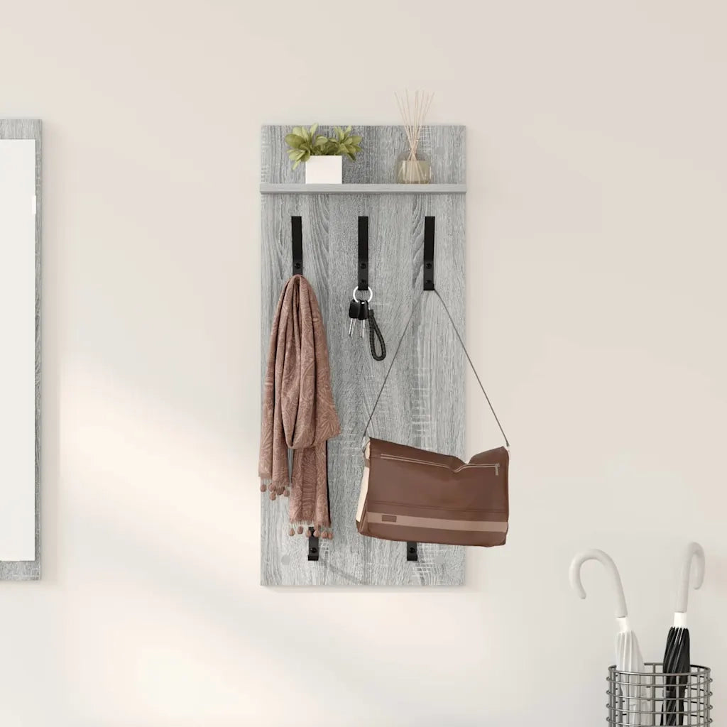 Appendiabiti a muro Grigio Sonoma 40 x 10 x 90 cm CFW6240314