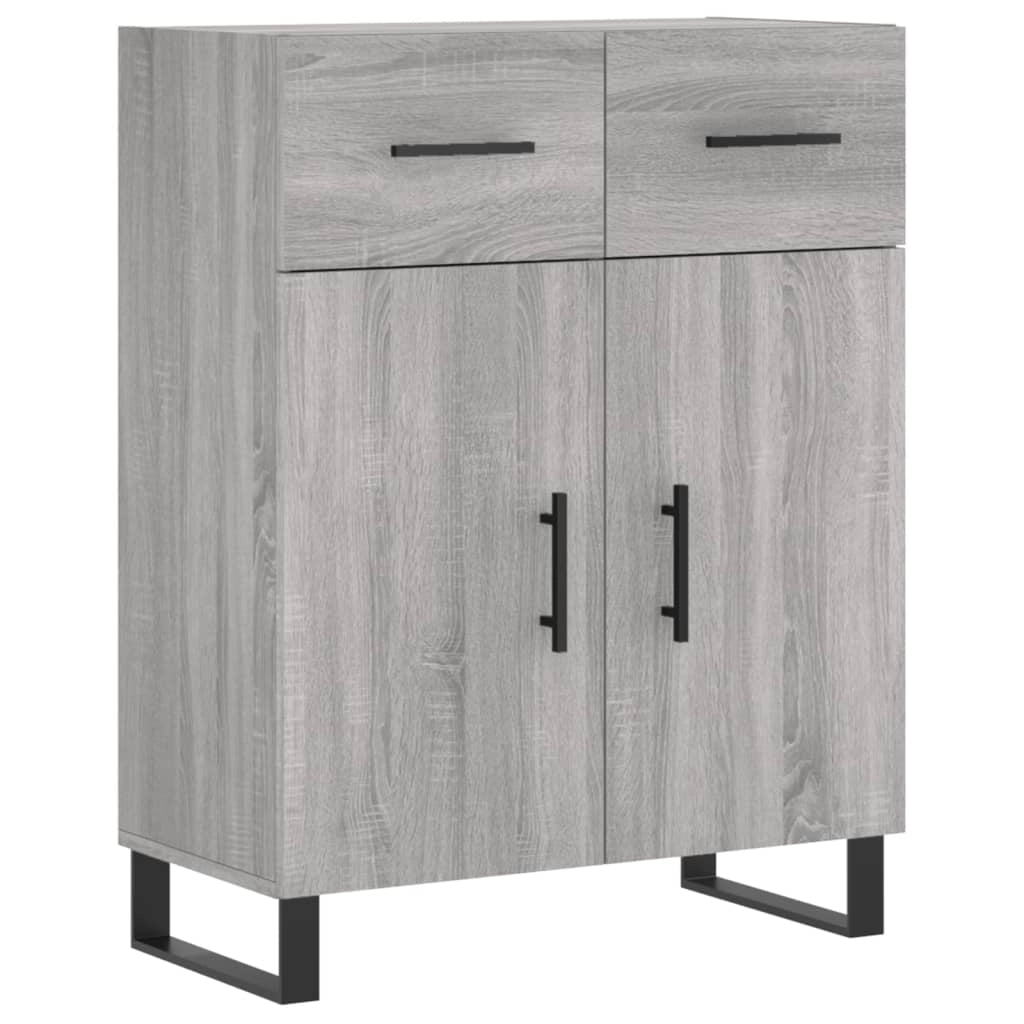 Buffet credenza cassettiera armadio mobile contenitore organizer per cucina soggiorno salotto Sonoma 69,5 x 34 x 90 cm legno ingegnerizzato grigio 02_0036435
