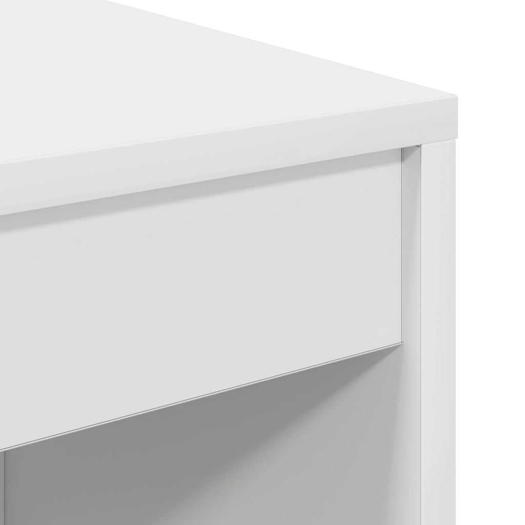 Scrivania Scrittura Bianca MDF 80 x 40 x 76 cm Semplice