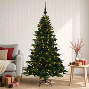 Albero di Natale artificiale con palline 150 cm 150 LED 3465576