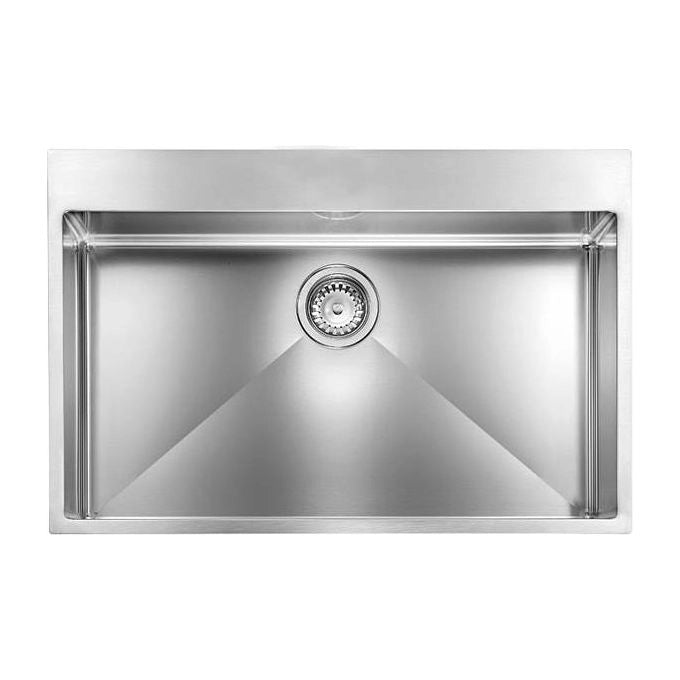 CM filoraggiato mix 77 x 50 Lavello montato su piano Rettangolare Acciaio inossidabile