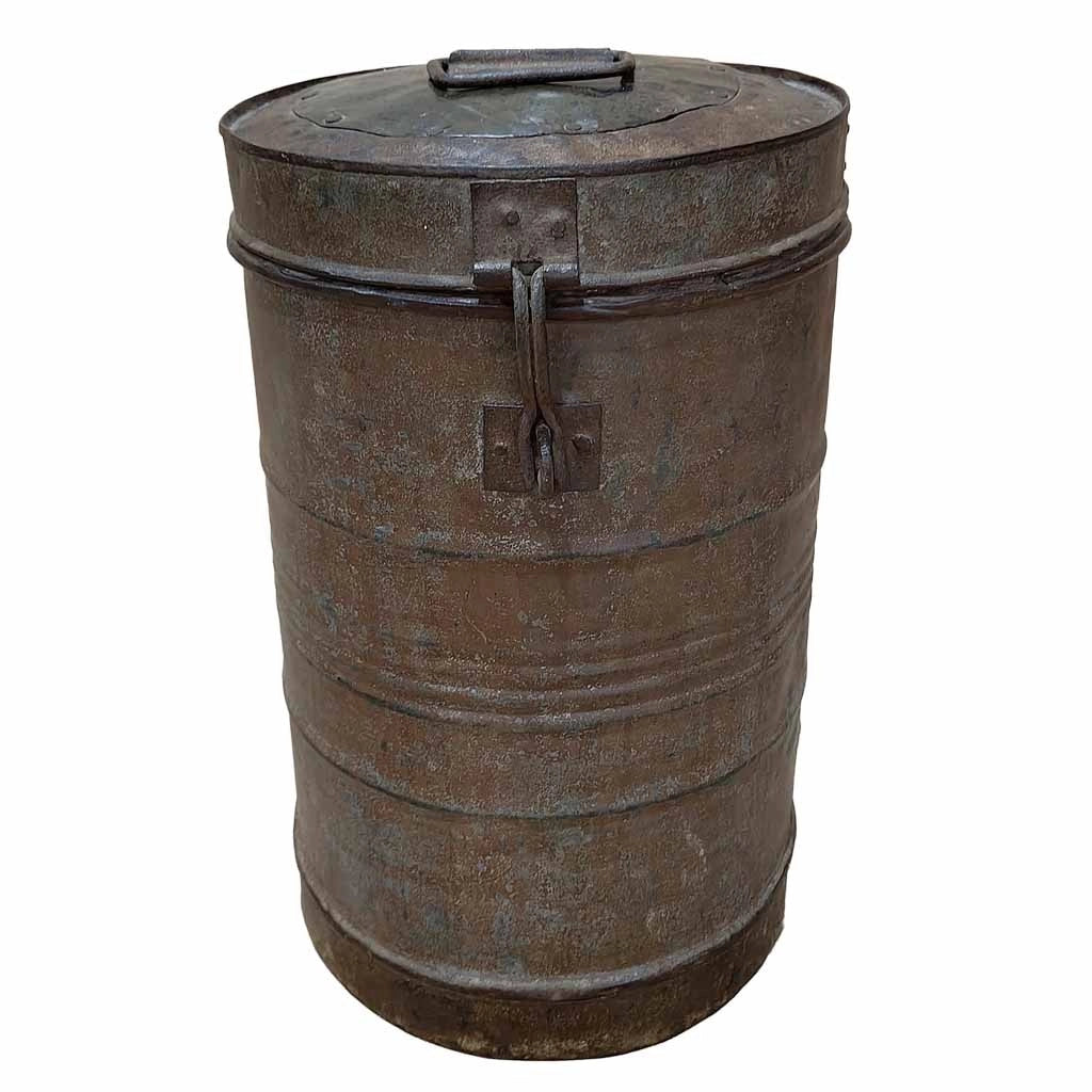 Baule in metallo artigianale 29x29x41h cm