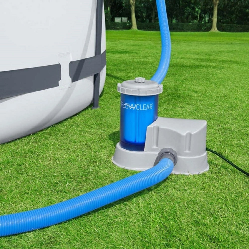 Trade Shop - Pompa Filtro Trasparente Da 5.678lt/h A Cartuccia Per Piscina Fuori Terra 58675 -