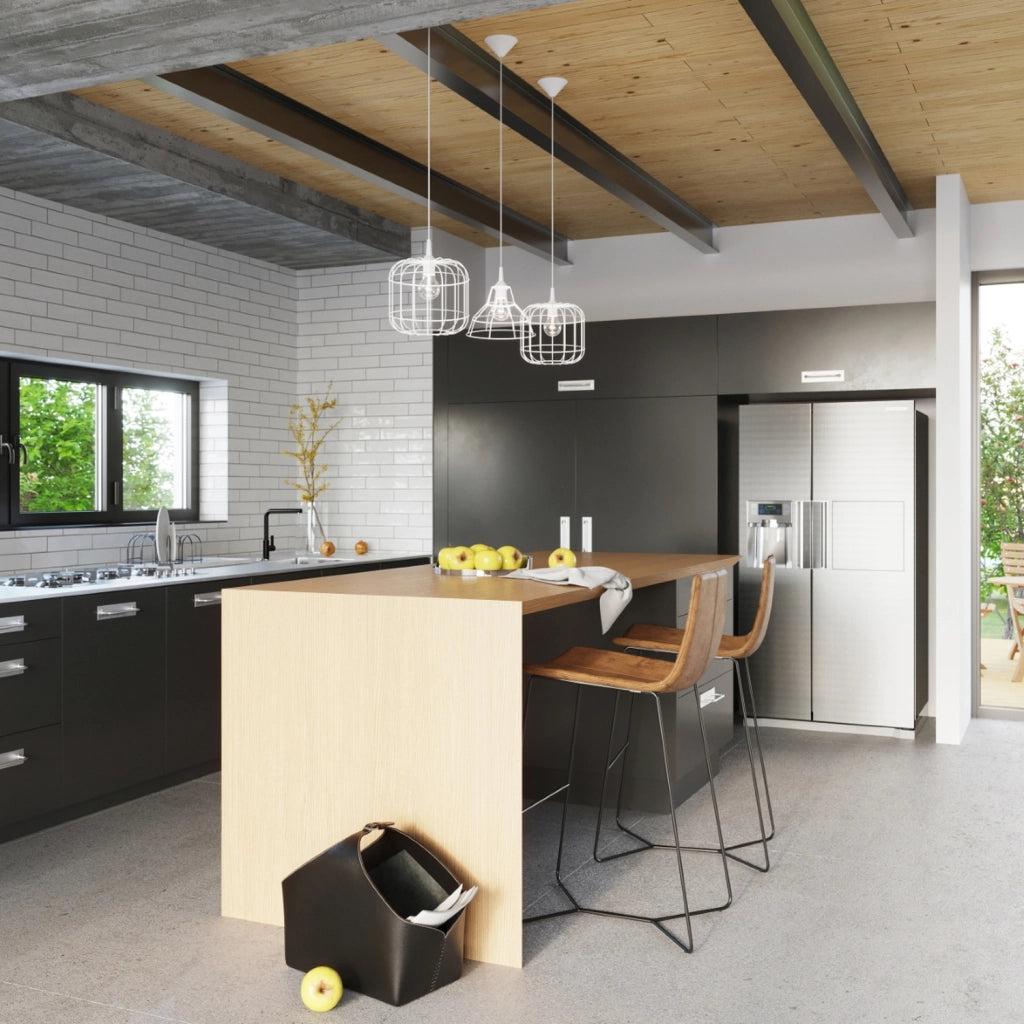 Lampada a sospensione Druida Pure Lume bianca metallo E27 25cm