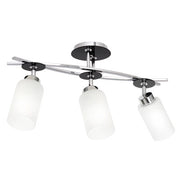 Plafoniera Tokio Luminex cromata 3 luci E27 in vetro
