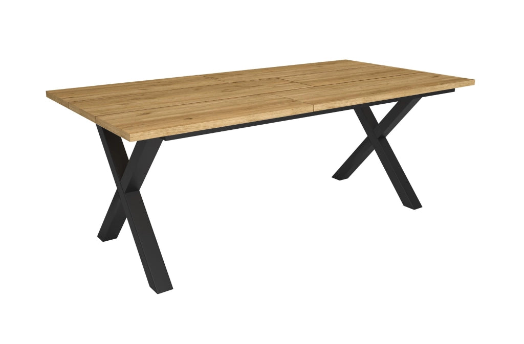 Tavolo da Pranzo, 194x90x74 cm, Per 10 persone, Tavolo Cucina, Rovere